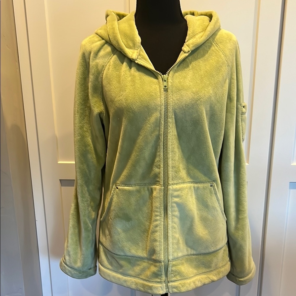 Kristen Blake Light Green Fleece Hoodie Thick High Quality Size M